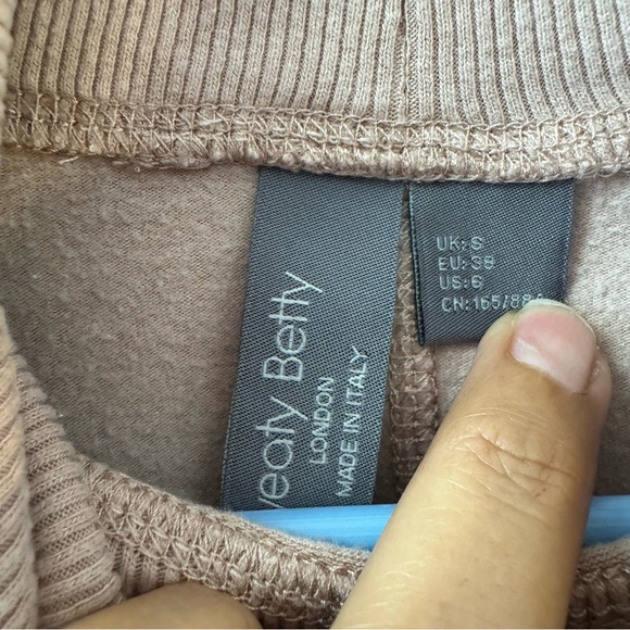 Sweaty Betty Melody Fleece Pullover Sweatshirt Size 6 Pink Funnel Neck Athletic - Picture 4 of 12